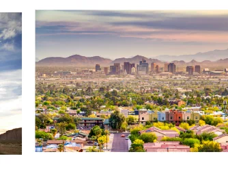 Phoenix suburban aerial